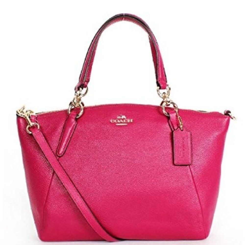 Like New Coach Pink Leather Shoulder  Bag Purse